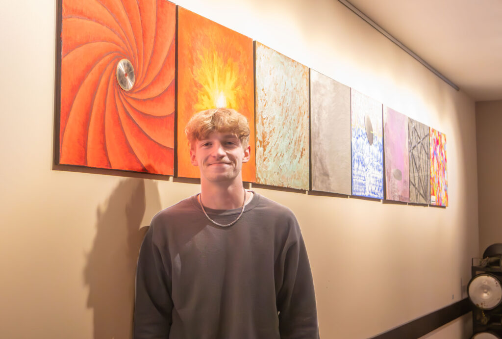 Senior Trevor Balduck’s “A Material World” on display in Pierpont